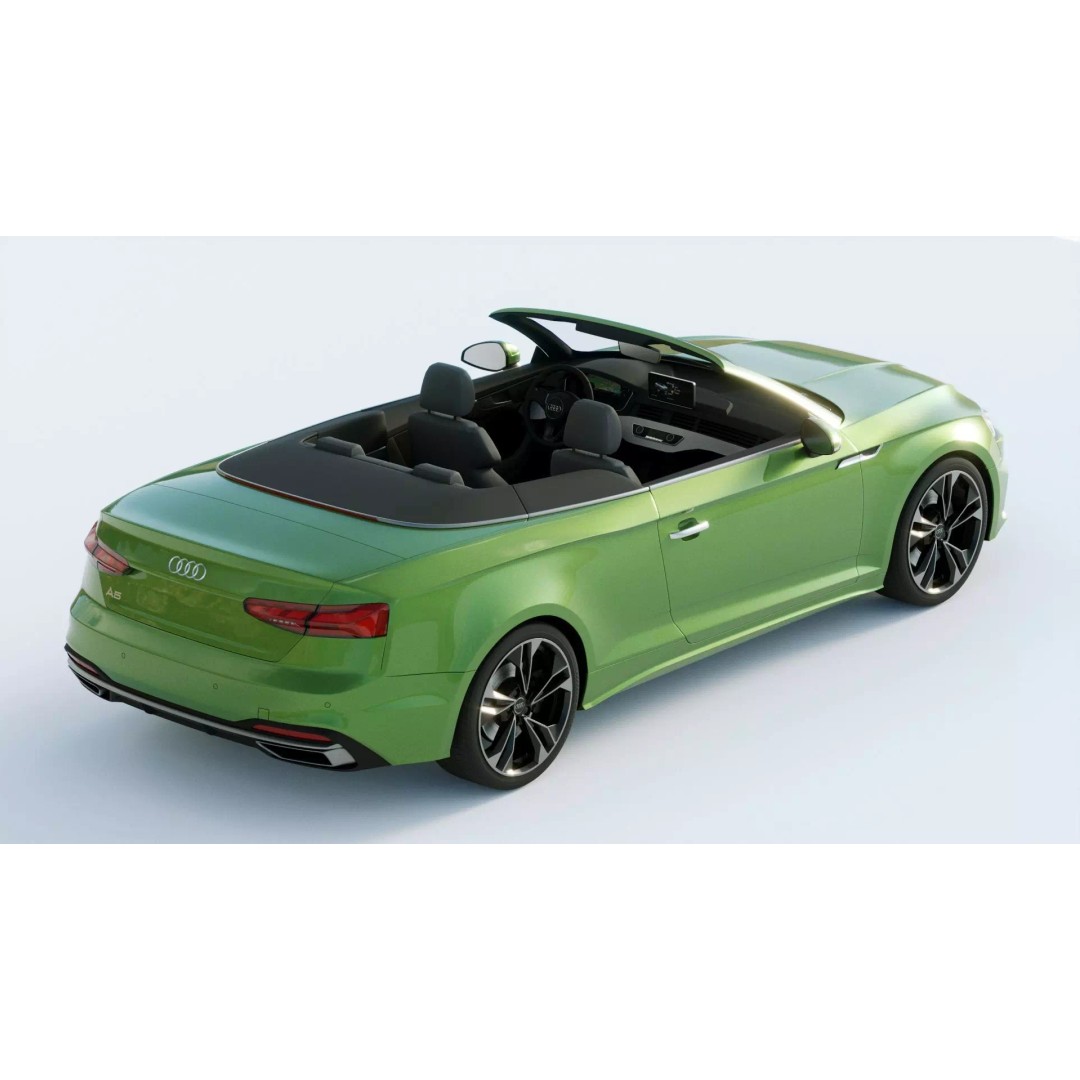 Audi A5 Cabriolet 2020 3D Model – High Poly PBR Asset, FBX, Blender - View 12