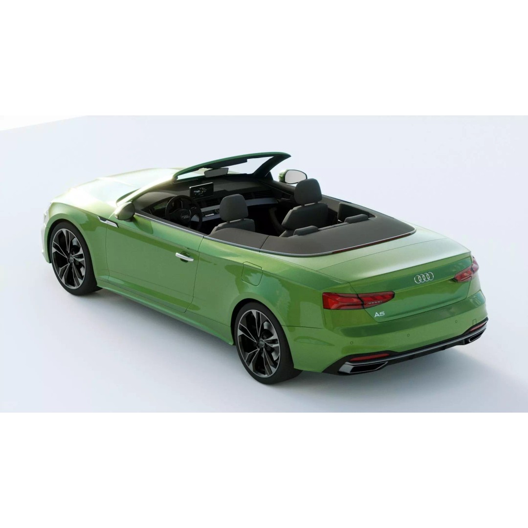 Audi A5 Cabriolet 2020 3D Model – High Poly PBR Asset, FBX, Blender - View 13