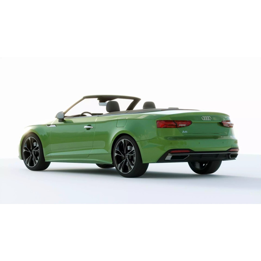 Audi A5 Cabriolet 2020 3D Model – High Poly PBR Asset, FBX, Blender - View 14