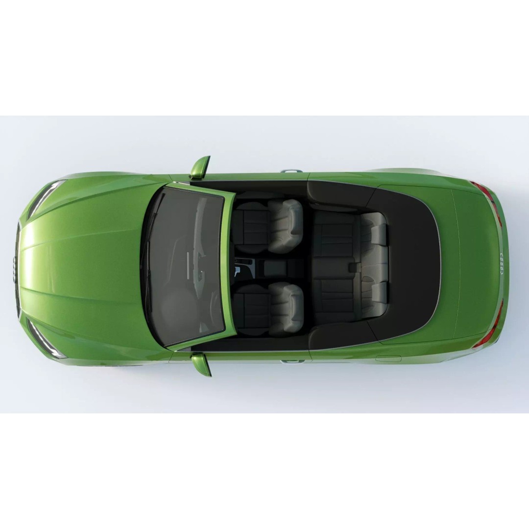 Audi A5 Cabriolet 2020 3D Model – High Poly PBR Asset, FBX, Blender - View 16