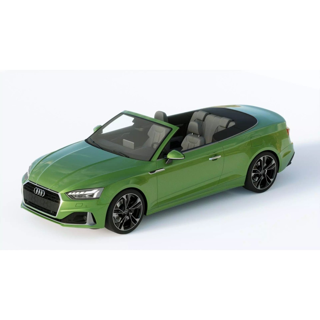 Audi A5 Cabriolet 2020 3D Model – High Poly PBR Asset, FBX, Blender - View 17