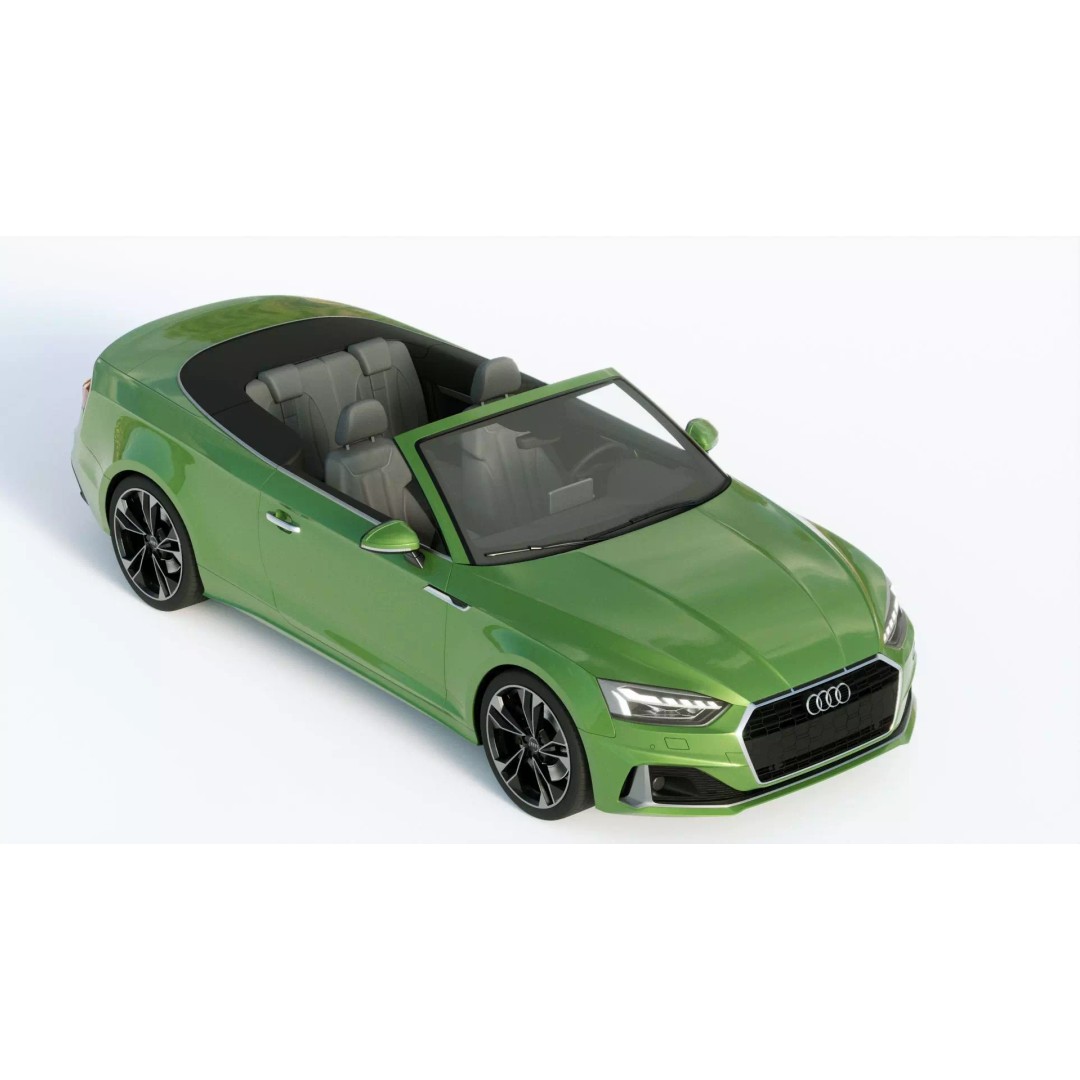 Audi A5 Cabriolet 2020 3D Model – High Poly PBR Asset, FBX, Blender - View 18