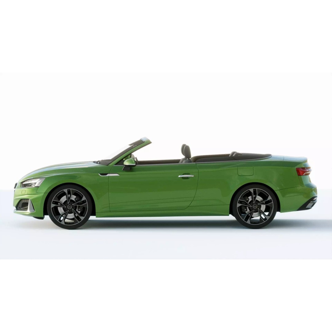 Audi A5 Cabriolet 2020 3D Model – High Poly PBR Asset, FBX, Blender - View 4