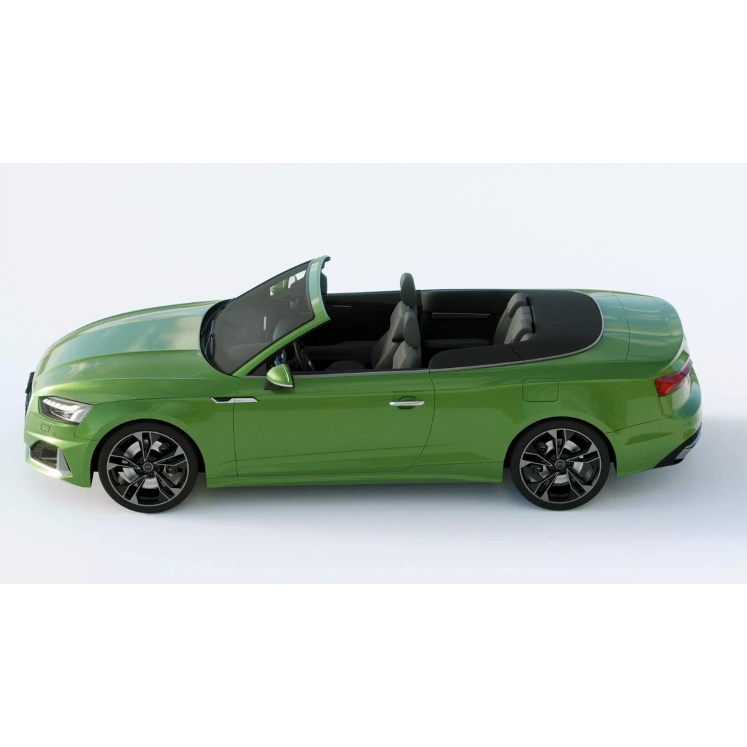 Audi A5 Cabriolet 2020 3D Model – High Poly PBR Asset, FBX, Blender - View 5
