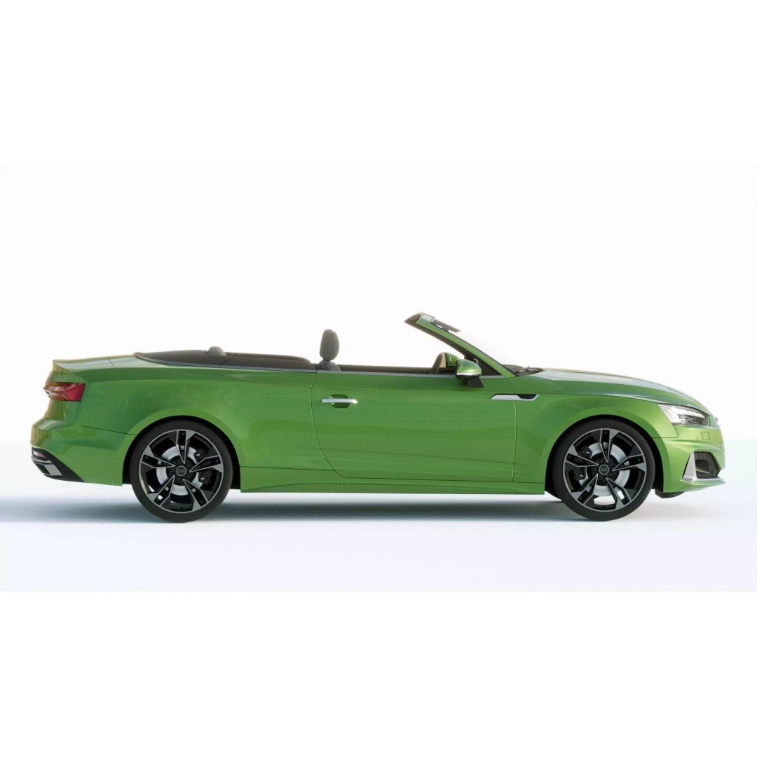 Audi A5 Cabriolet 2020 3D Model – High Poly PBR Asset, FBX, Blender - View 6