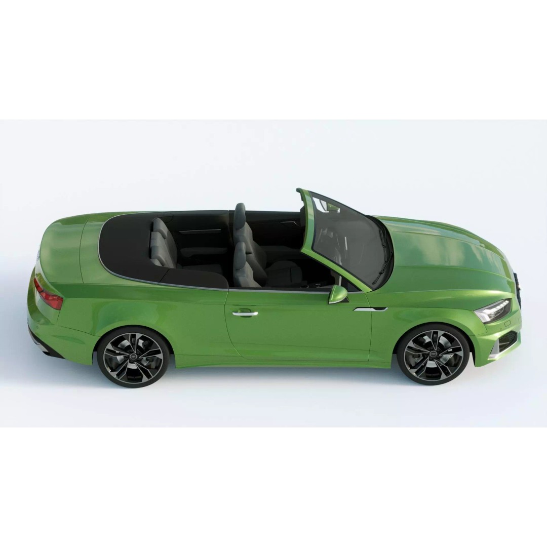 Audi A5 Cabriolet 2020 3D Model – High Poly PBR Asset, FBX, Blender - View 7