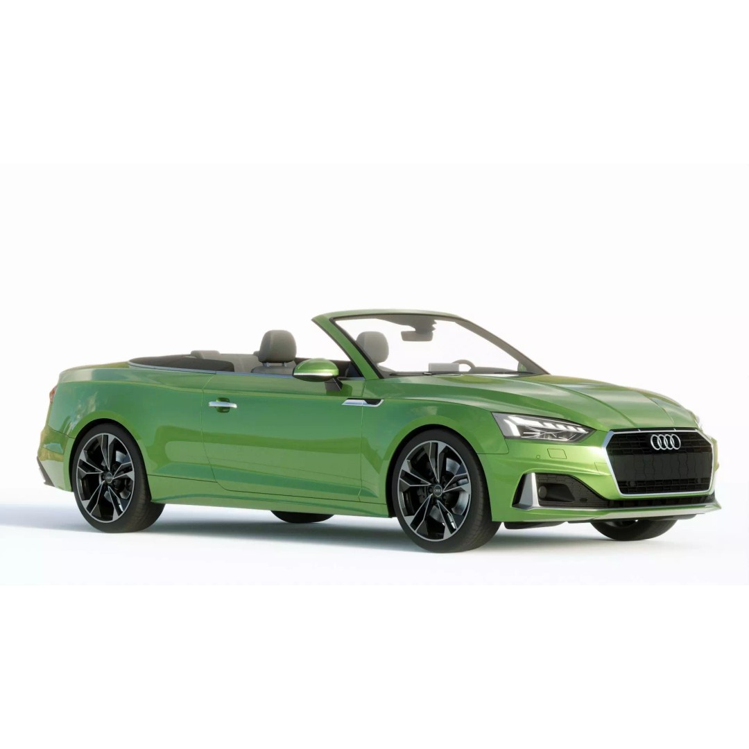 Audi A5 Cabriolet 2020 3D Model – High Poly PBR Asset, FBX, Blender - View 8