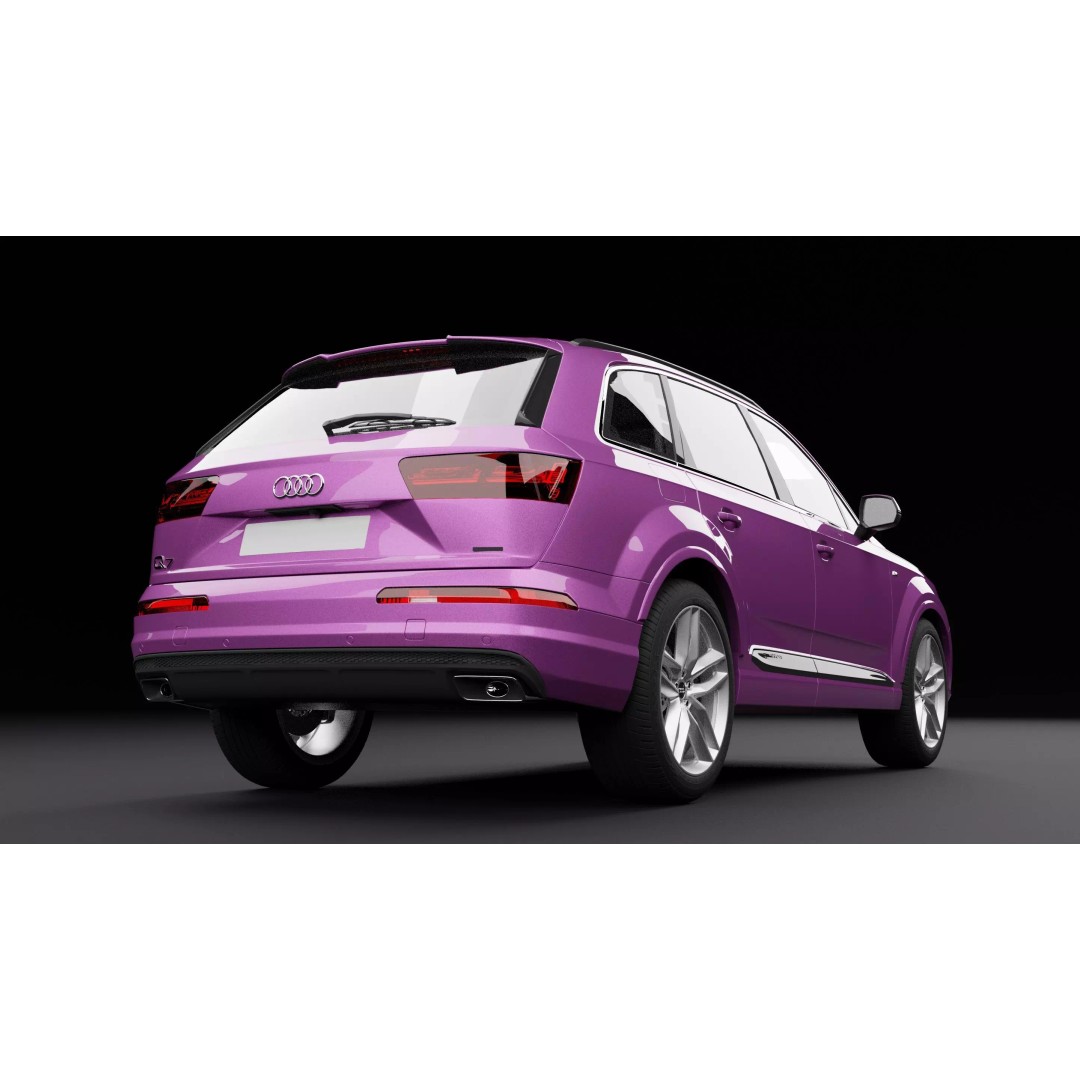 Audi Q7 TFSI e Fuchsia 3D Model – Rigged PBR Asset, Blender, FBX, OBJ - View 10