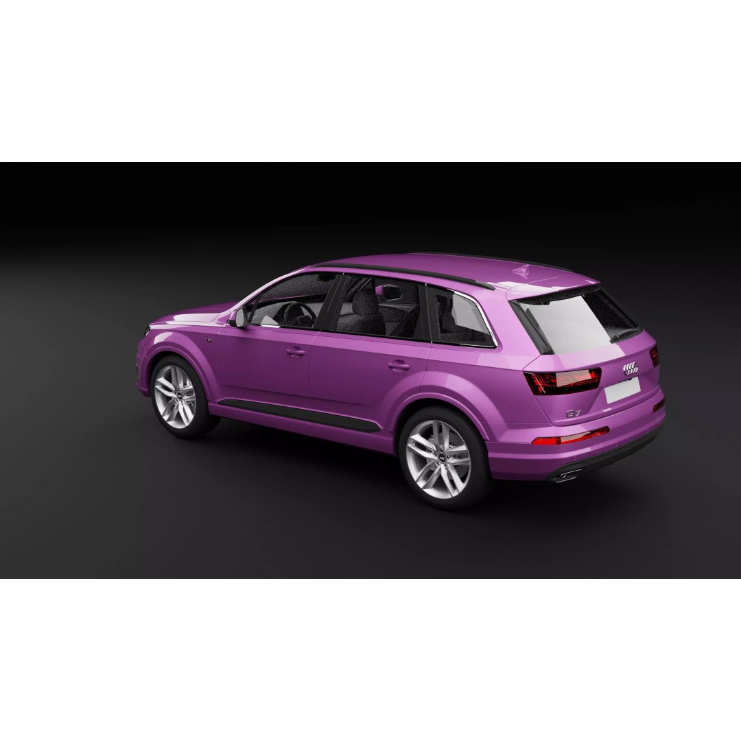 Audi Q7 TFSI e Fuchsia 3D Model – Rigged PBR Asset, Blender, FBX, OBJ - View 11