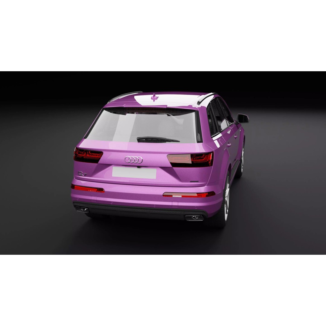Audi Q7 TFSI e Fuchsia 3D Model – Rigged PBR Asset, Blender, FBX, OBJ - View 12