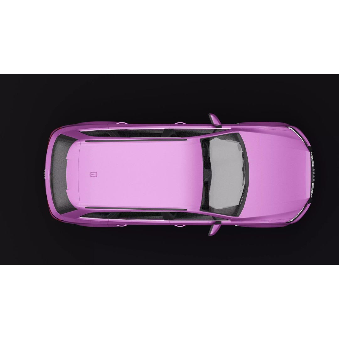 Audi Q7 TFSI e Fuchsia 3D Model – Rigged PBR Asset, Blender, FBX, OBJ - View 6