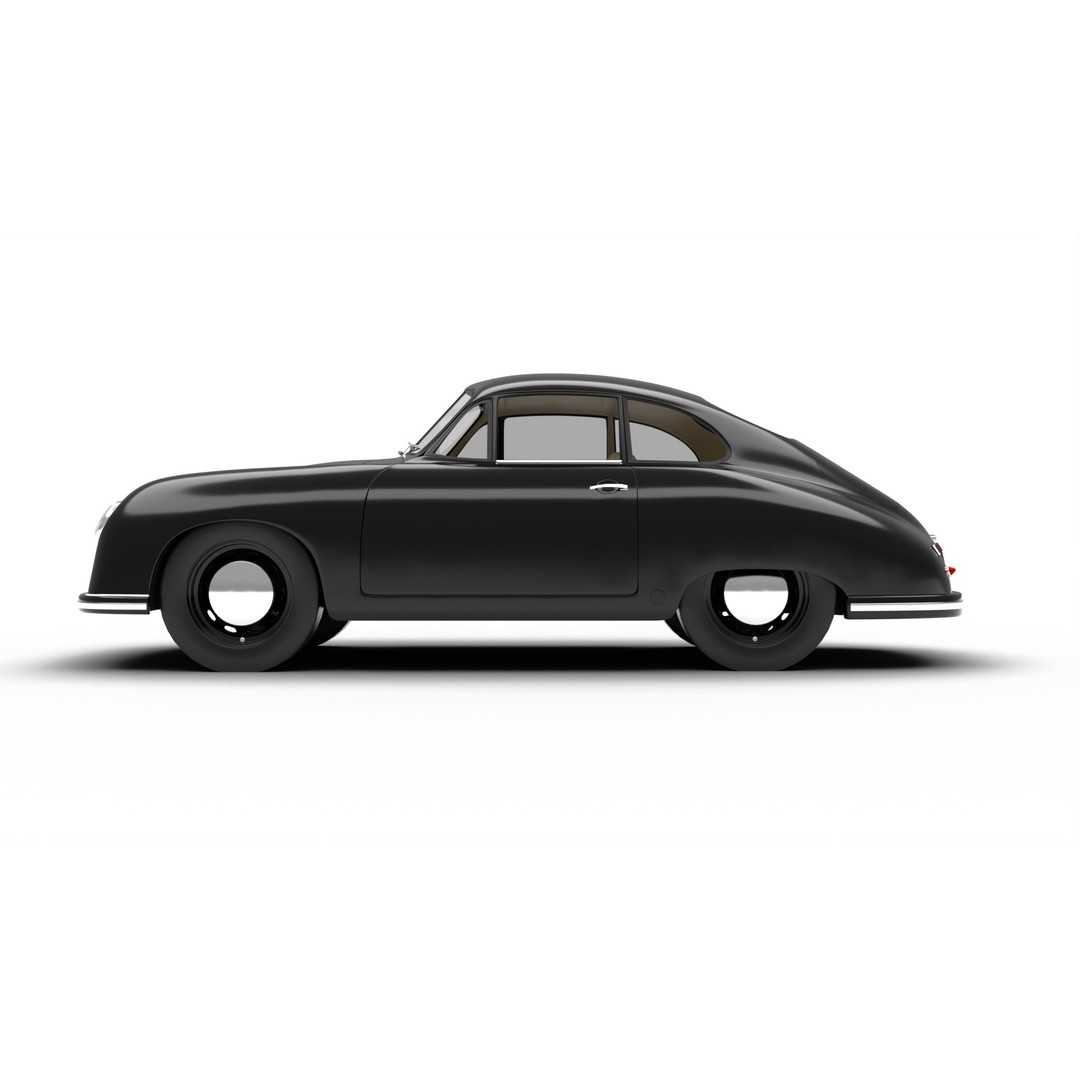 Porsche 356 1300 1952 3D Model – Classic Sports Car, FBX, PBR, Rigged - View 12