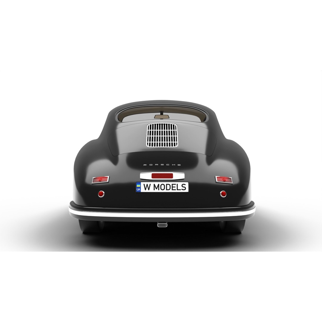 Porsche 356 1300 1952 3D Model – Classic Sports Car, FBX, PBR, Rigged - View 13