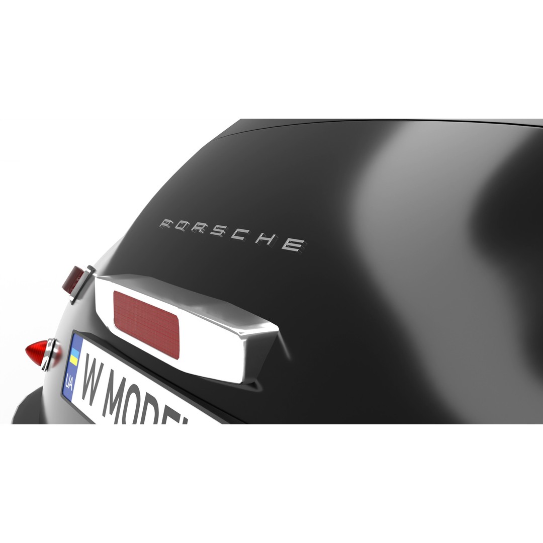 Porsche 356 1300 1952 3D Model – Classic Sports Car, FBX, PBR, Rigged - View 15