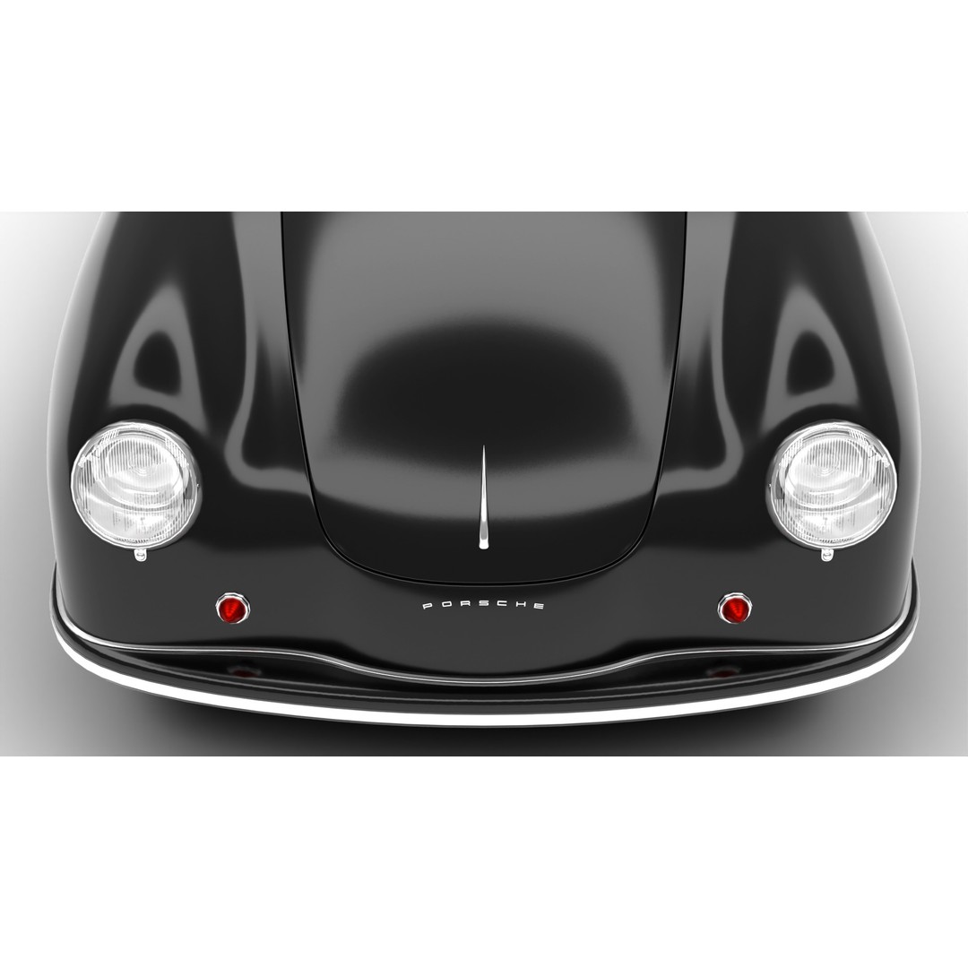 Porsche 356 1300 1952 3D Model – Classic Sports Car, FBX, PBR, Rigged - View 19