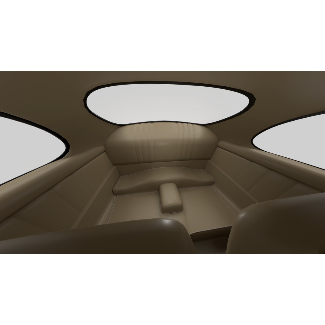 Porsche 356 1300 1952 3D Model – Classic Sports Car, FBX, PBR, Rigged - View 22