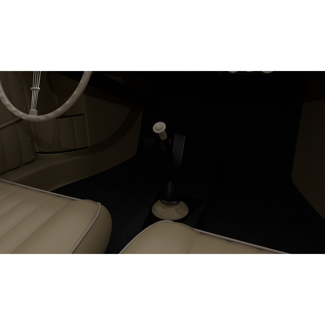 Porsche 356 1300 1952 3D Model – Classic Sports Car, FBX, PBR, Rigged - View 25