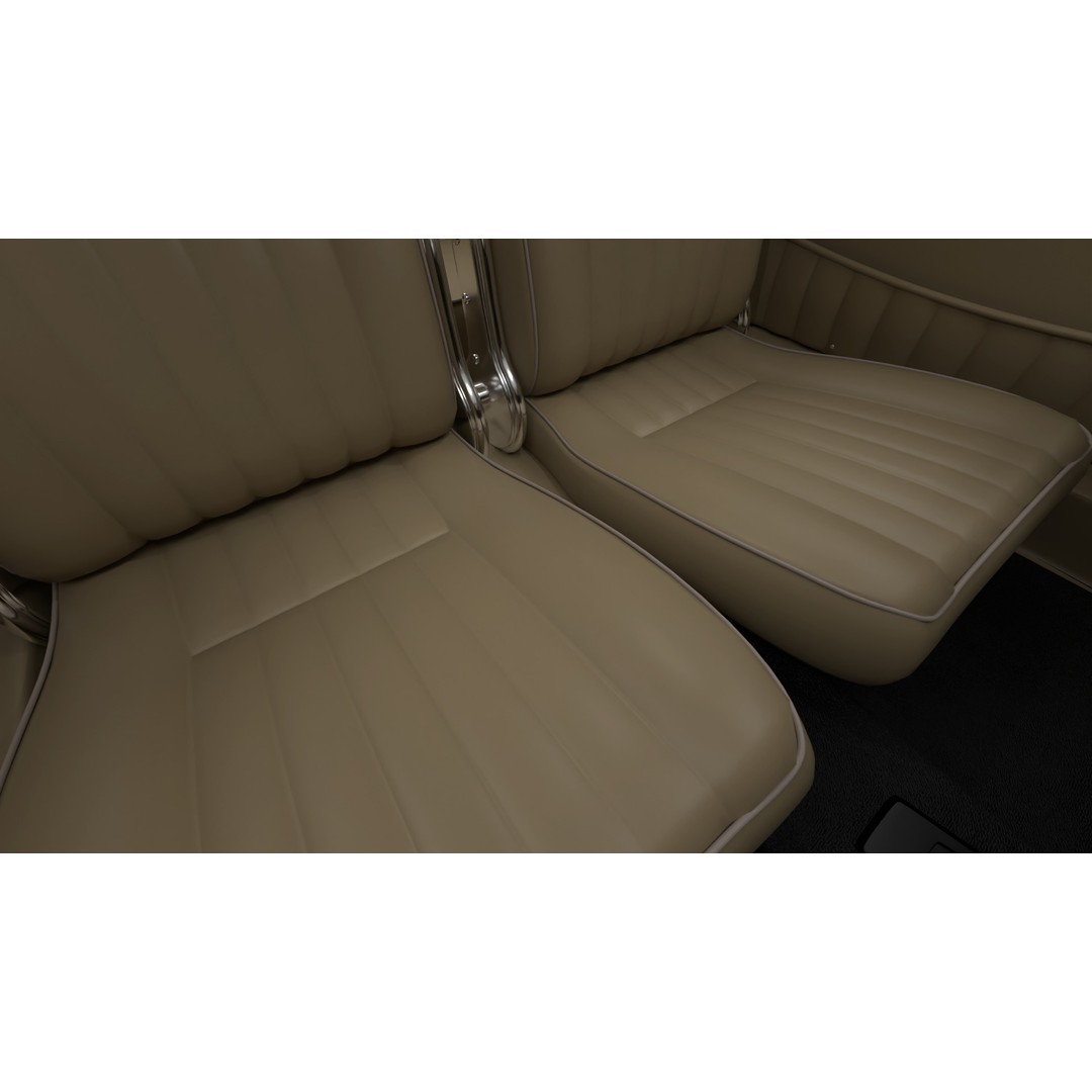 Porsche 356 1300 1952 3D Model – Classic Sports Car, FBX, PBR, Rigged - View 26