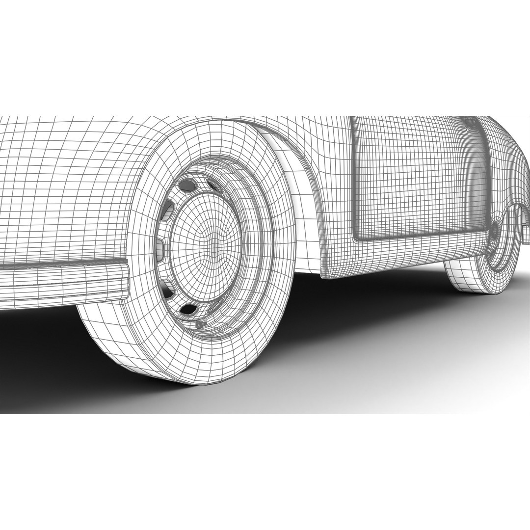Porsche 356 1300 1952 3D Model – Classic Sports Car, FBX, PBR, Rigged - View 31