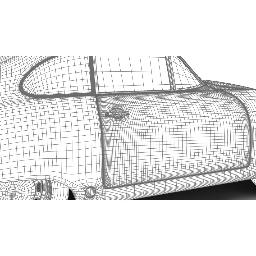Porsche 356 1300 1952 3D Model – Classic Sports Car, FBX, PBR, Rigged - View 34