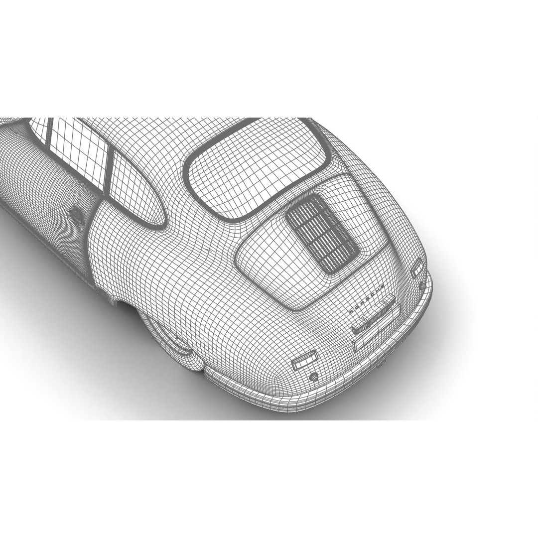 Porsche 356 1300 1952 3D Model – Classic Sports Car, FBX, PBR, Rigged - View 36