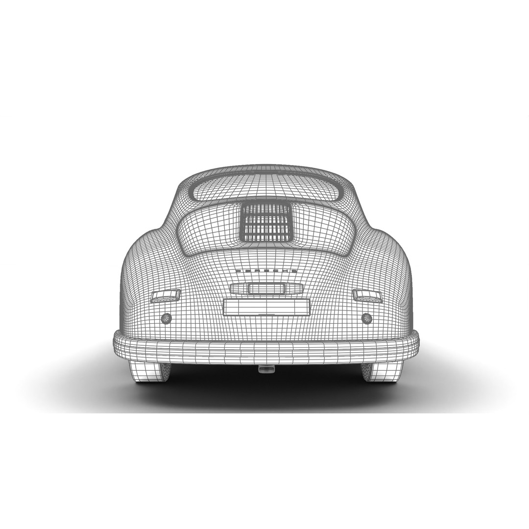 Porsche 356 1300 1952 3D Model – Classic Sports Car, FBX, PBR, Rigged - View 38