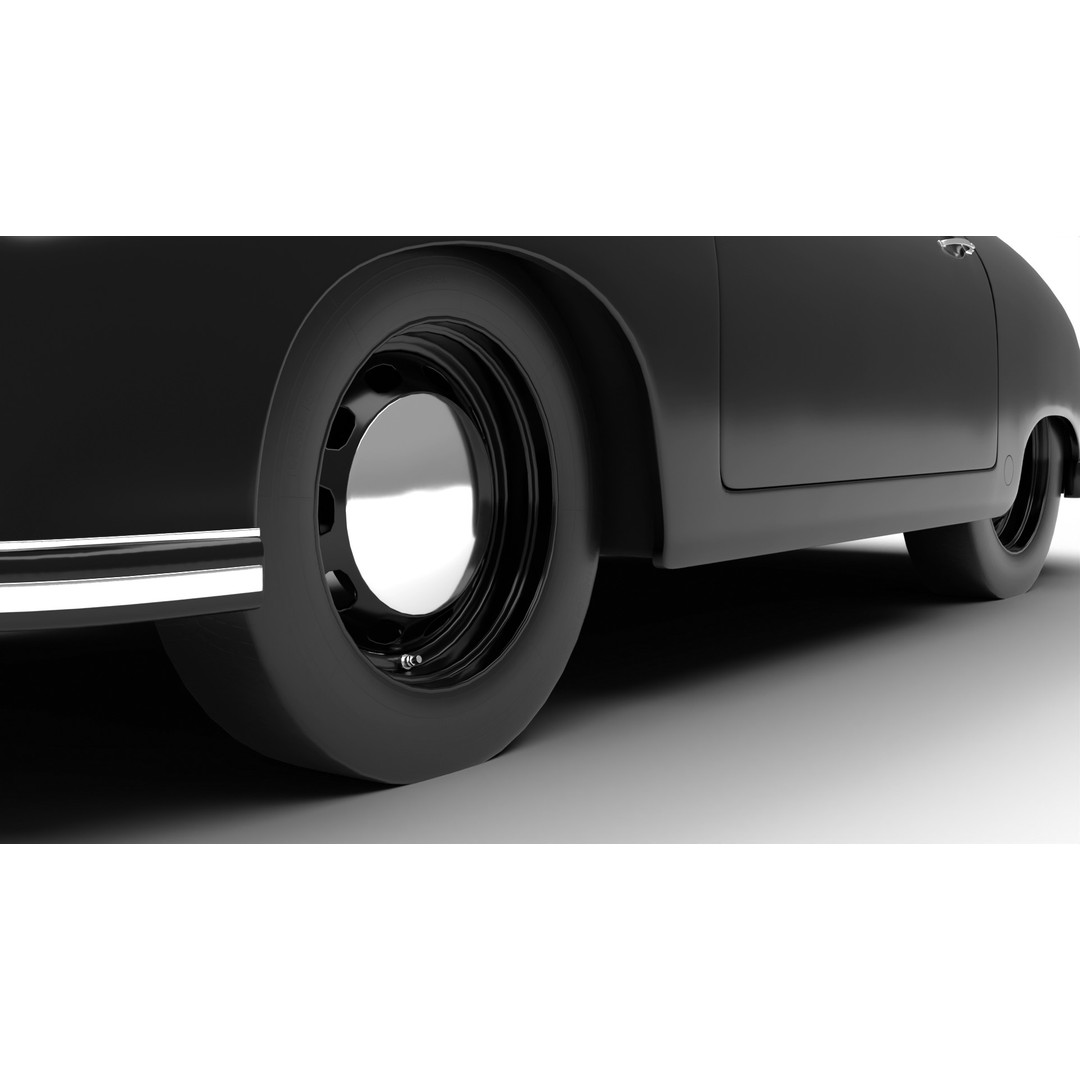 Porsche 356 1300 1952 3D Model – Classic Sports Car, FBX, PBR, Rigged - View 6