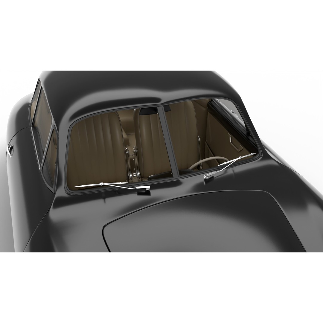 Porsche 356 1300 1952 3D Model – Classic Sports Car, FBX, PBR, Rigged - View 7