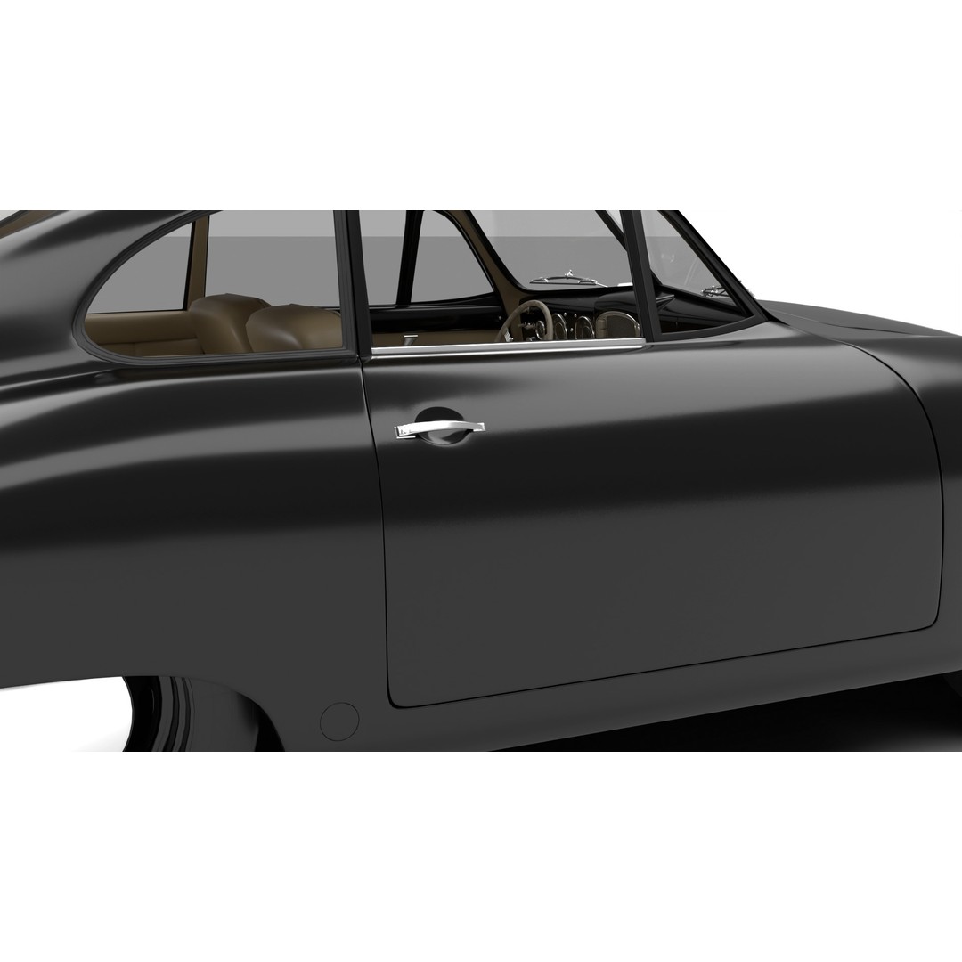 Porsche 356 1300 1952 3D Model – Classic Sports Car, FBX, PBR, Rigged - View 9