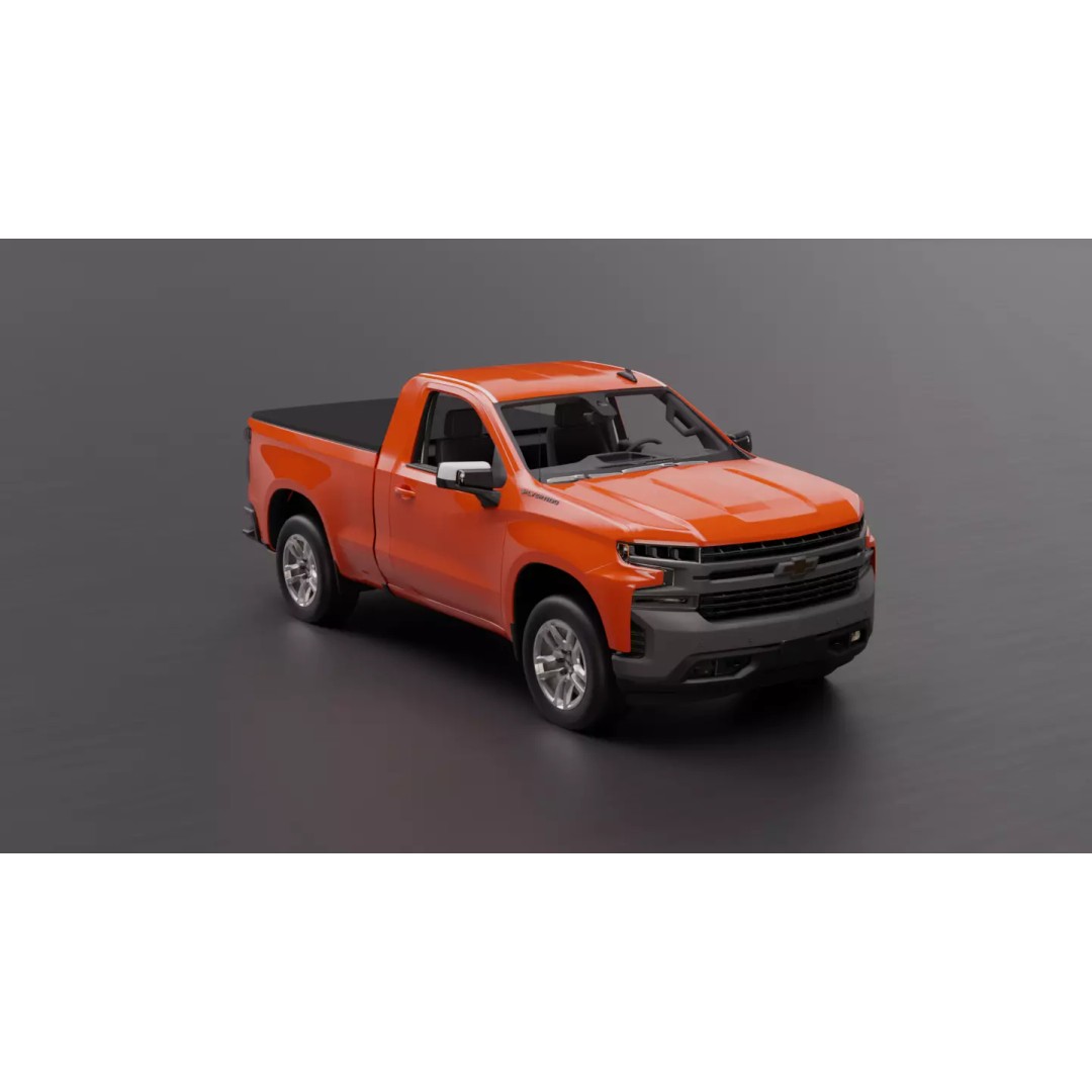 Chevrolet Silverado 2020 3D Model – High-Fidelity Vehicle Asset, FBX - View 14