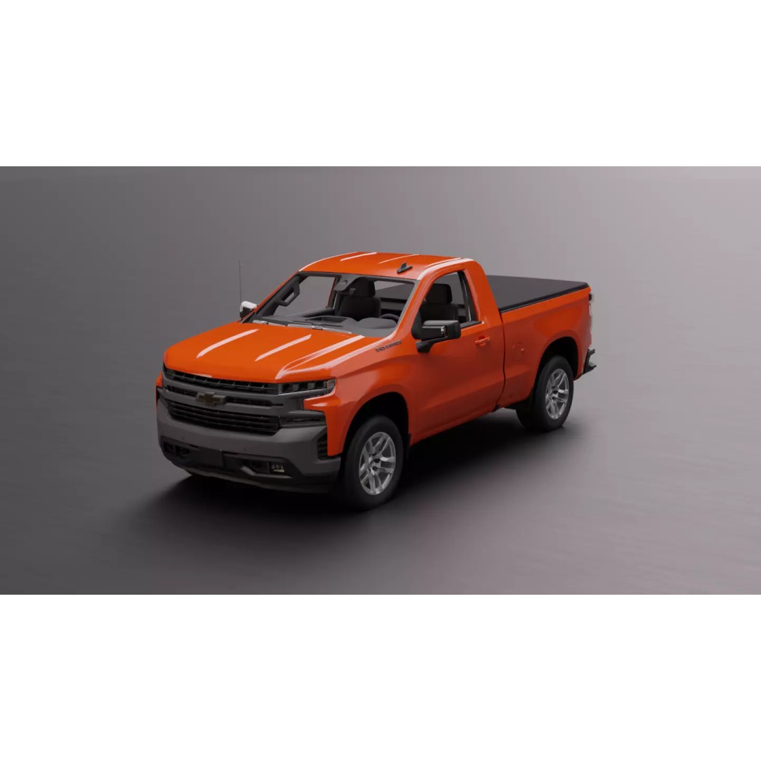 Chevrolet Silverado 2020 3D Model – High-Fidelity Vehicle Asset, FBX - View 2