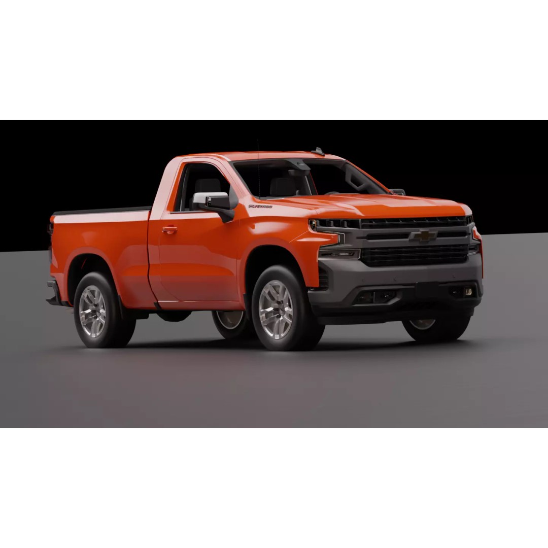 Chevrolet Silverado 2020 3D Model – High-Fidelity Vehicle Asset, FBX - View 24