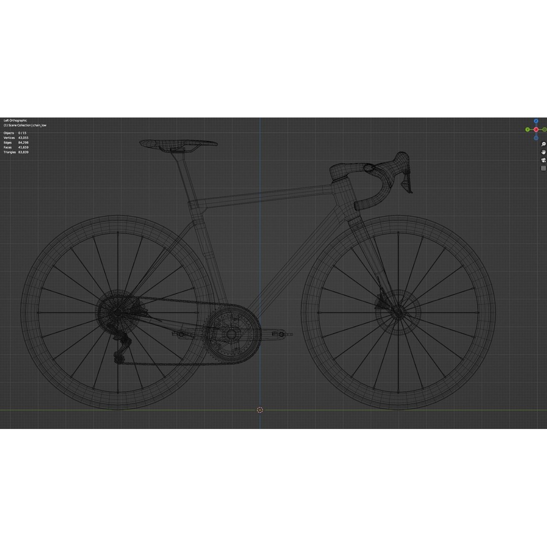 Green Roadbike 3D Model – Low Poly Game Asset, FBX, PBR Textures