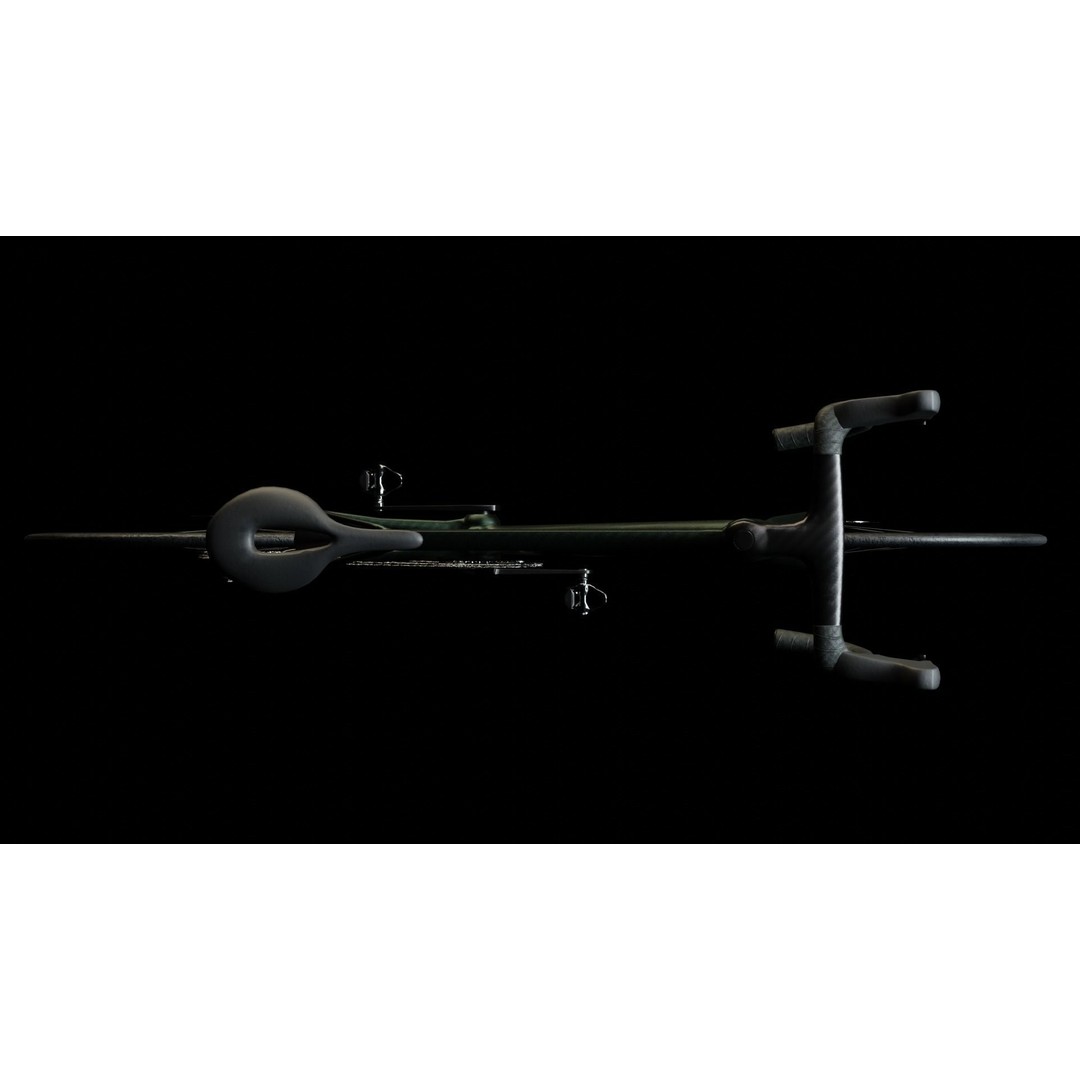 Green Roadbike 3D Model – Low Poly Game Asset, FBX, PBR Textures - View 12
