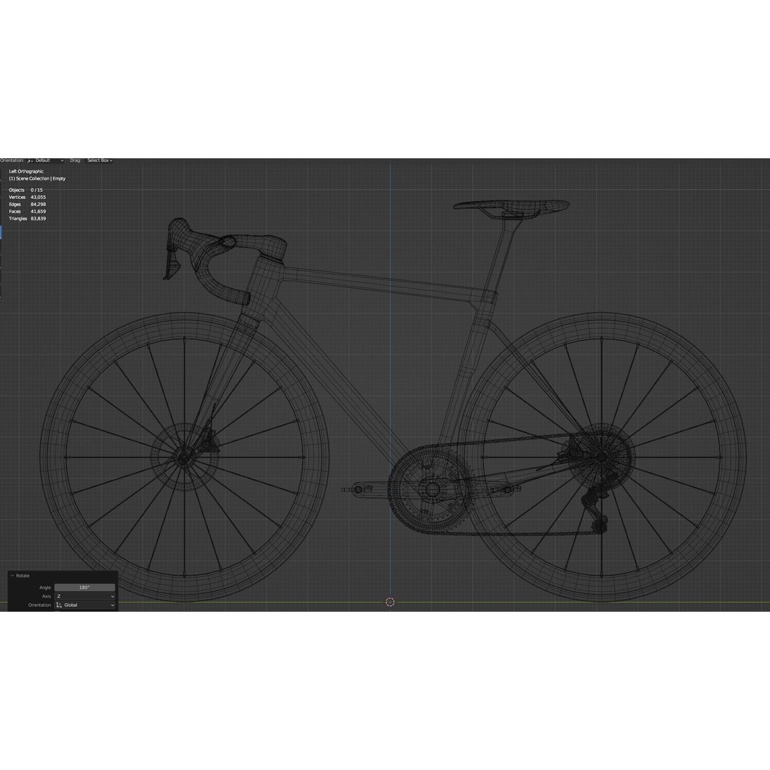 Green Roadbike 3D Model – Low Poly Game Asset, FBX, PBR Textures - View 14