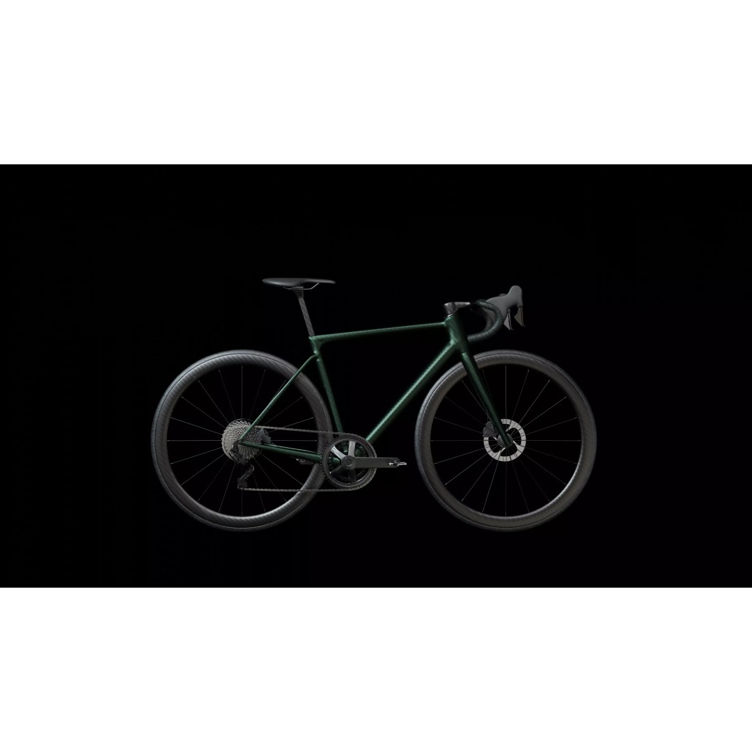 Green Roadbike 3D Model – Low Poly Game Asset, FBX, PBR Textures - View 2