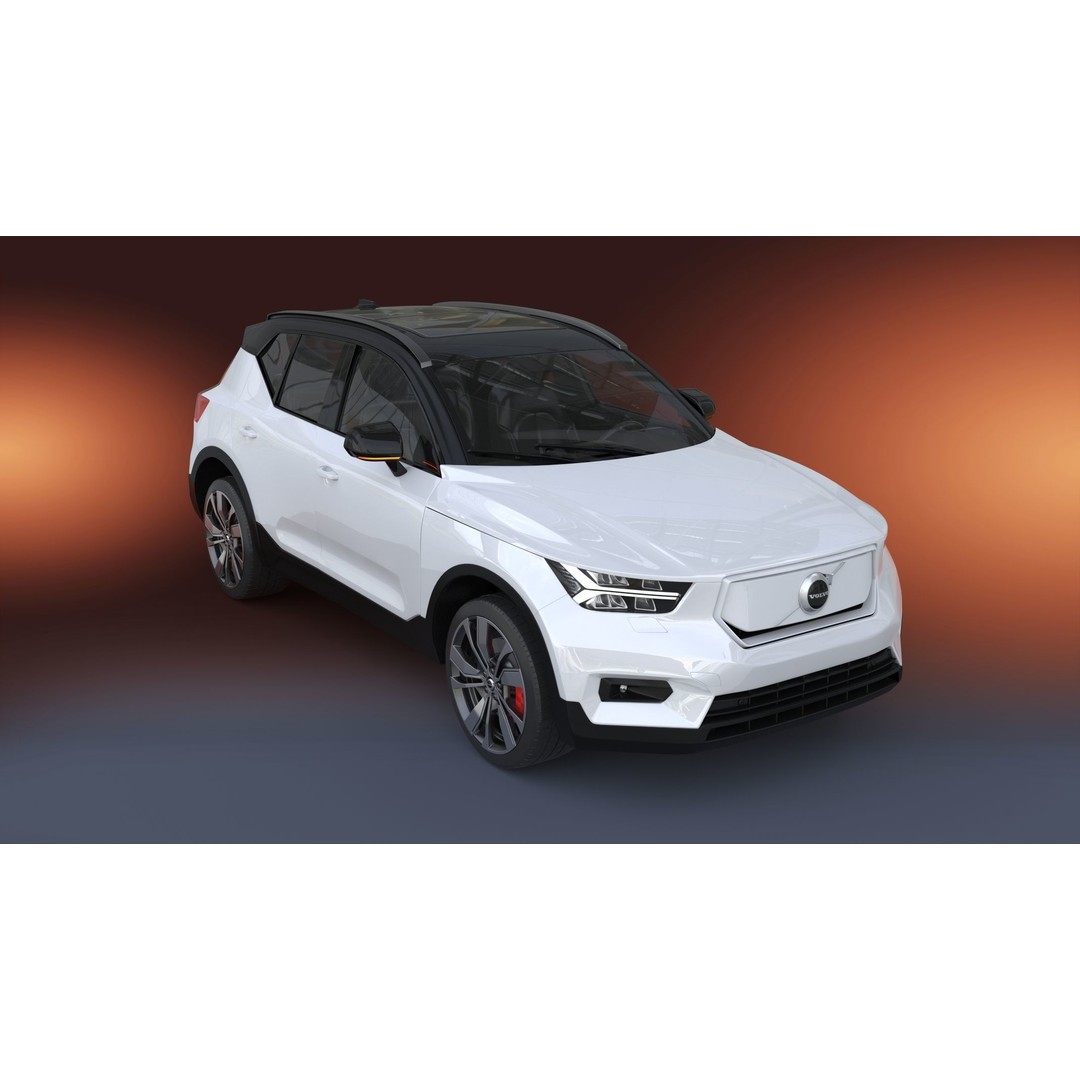 2020 Volvo XC40 Recharge 3D Model – High Quality SUV Asset, FBX, OBJ - View 11