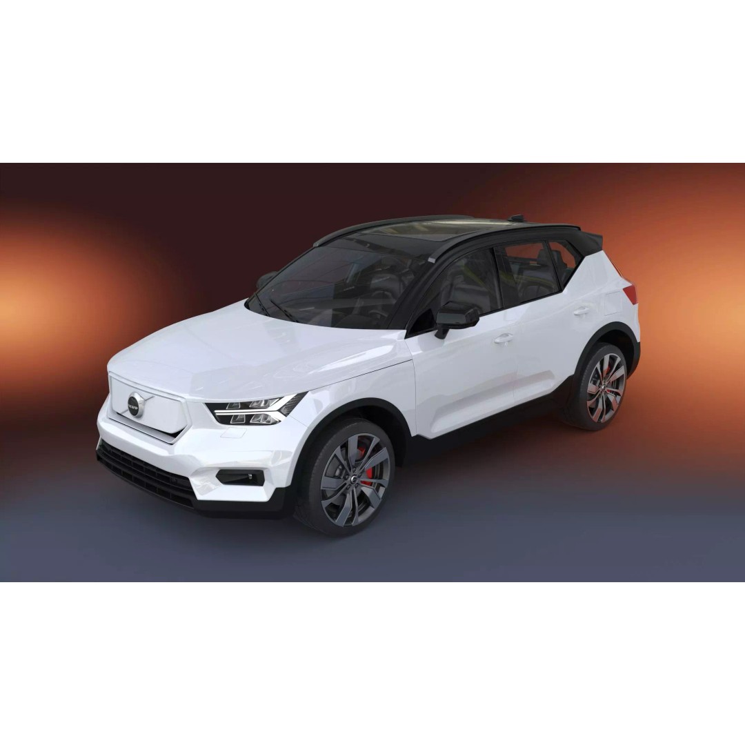2020 Volvo XC40 Recharge 3D Model – High Quality SUV Asset, FBX, OBJ - View 2