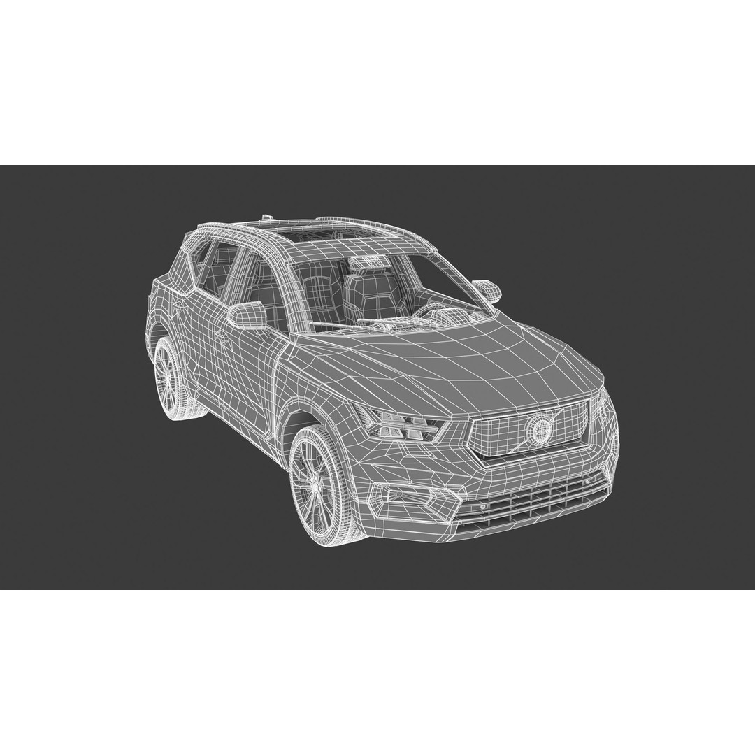 2020 Volvo XC40 Recharge 3D Model – High Quality SUV Asset, FBX, OBJ - View 29