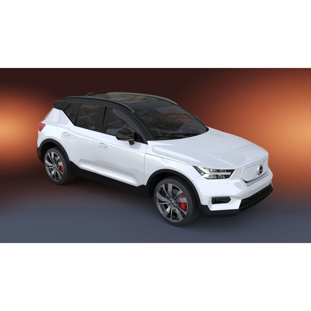 2020 Volvo XC40 Recharge 3D Model – High Quality SUV Asset, FBX, OBJ - View 3