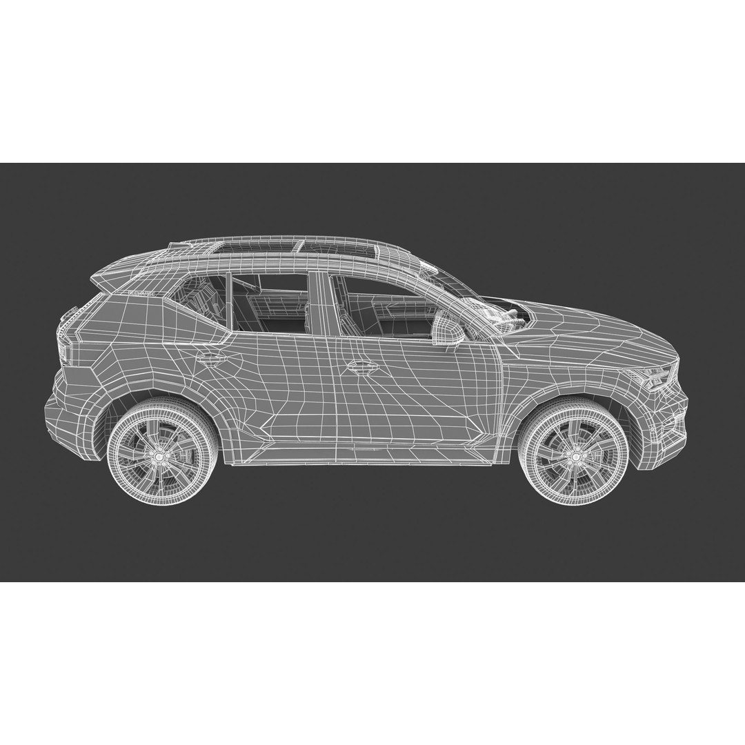2020 Volvo XC40 Recharge 3D Model – High Quality SUV Asset, FBX, OBJ - View 30