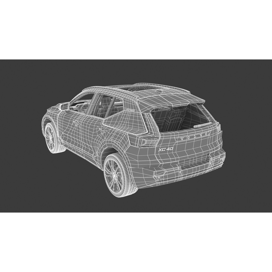2020 Volvo XC40 Recharge 3D Model – High Quality SUV Asset, FBX, OBJ - View 33
