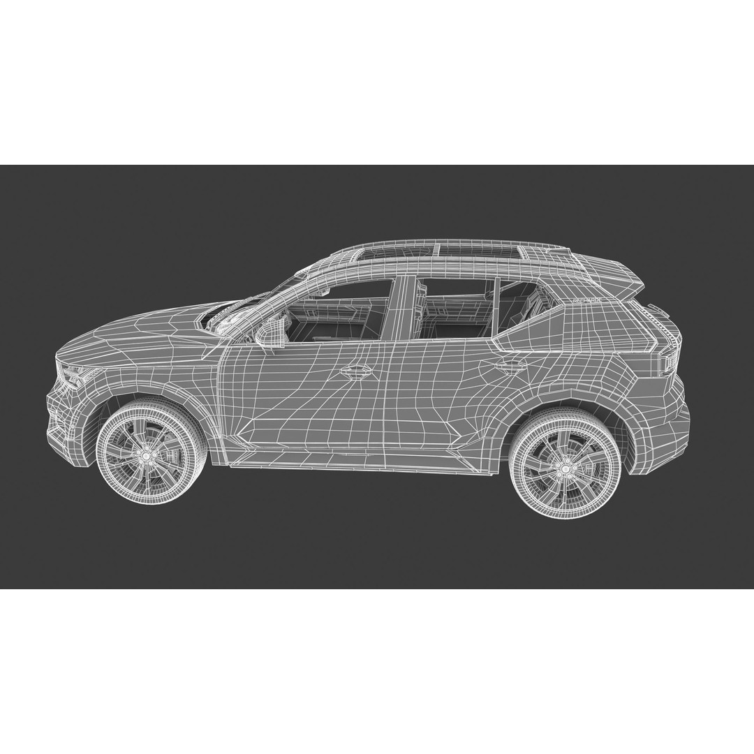 2020 Volvo XC40 Recharge 3D Model – High Quality SUV Asset, FBX, OBJ - View 34