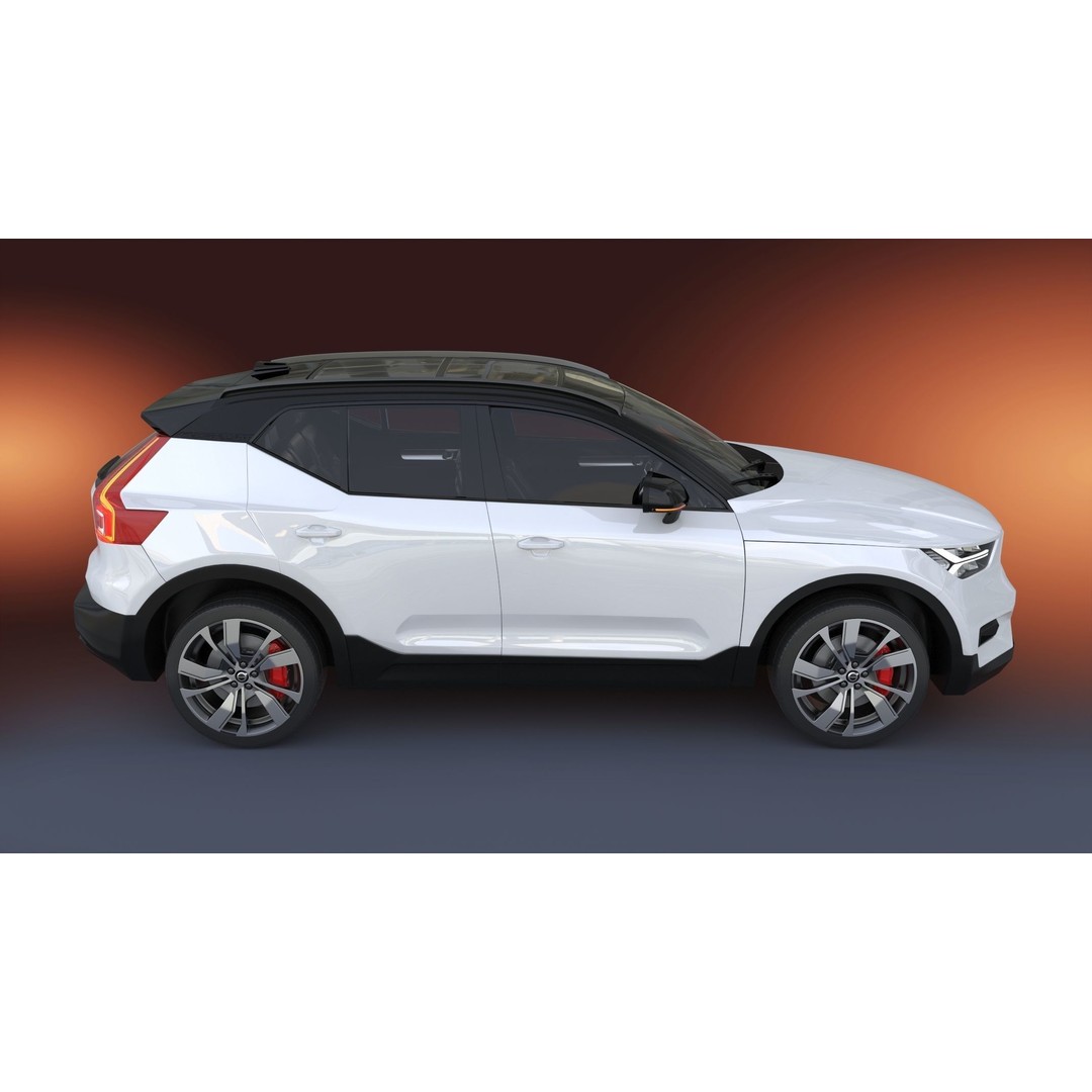 2020 Volvo XC40 Recharge 3D Model – High Quality SUV Asset, FBX, OBJ - View 4