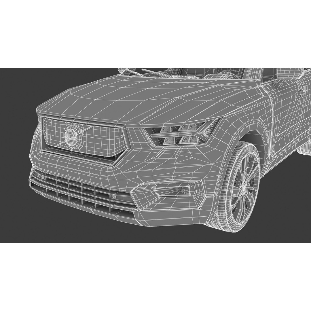 2020 Volvo XC40 Recharge 3D Model – High Quality SUV Asset, FBX, OBJ - View 44