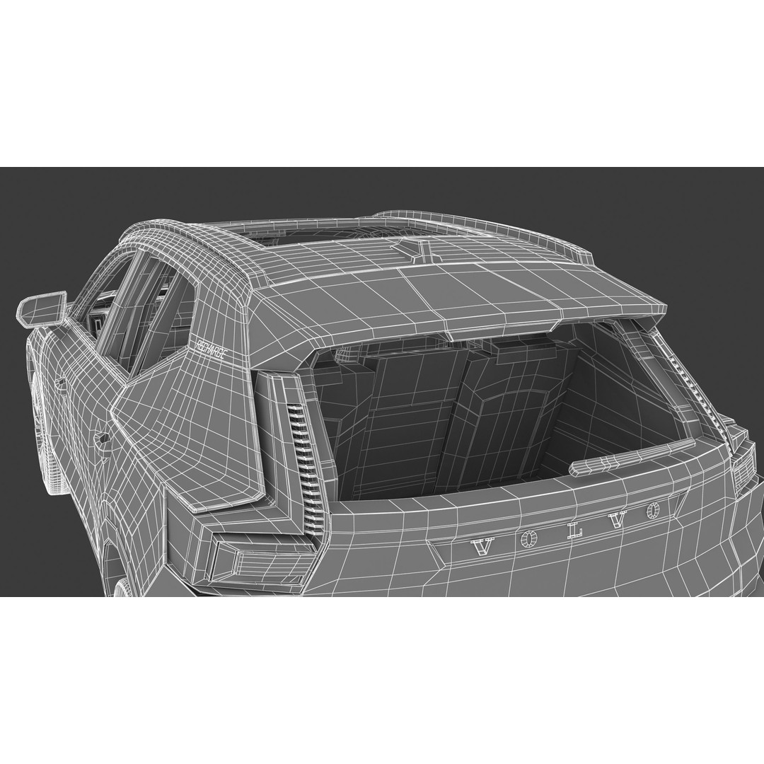2020 Volvo XC40 Recharge 3D Model – High Quality SUV Asset, FBX, OBJ - View 46