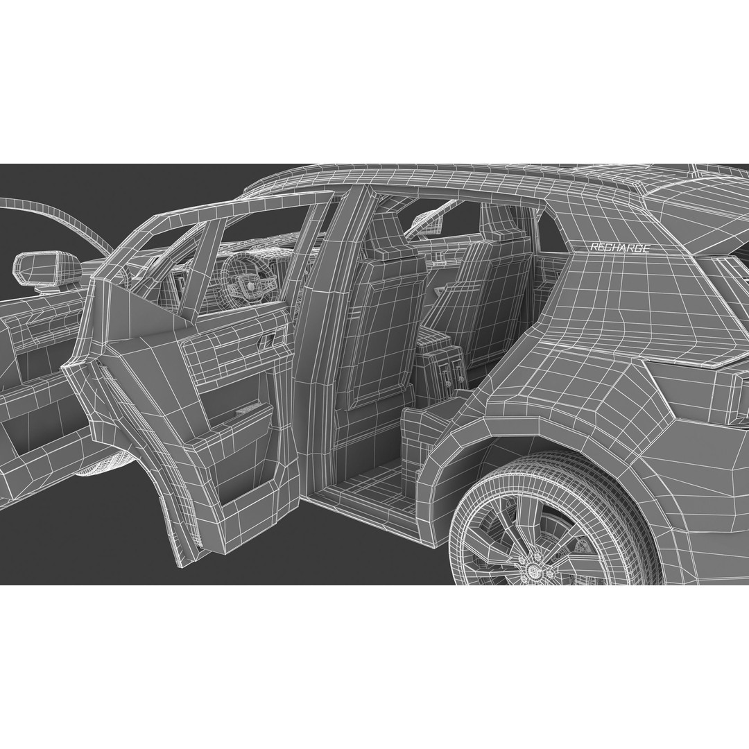 2020 Volvo XC40 Recharge 3D Model – High Quality SUV Asset, FBX, OBJ - View 49