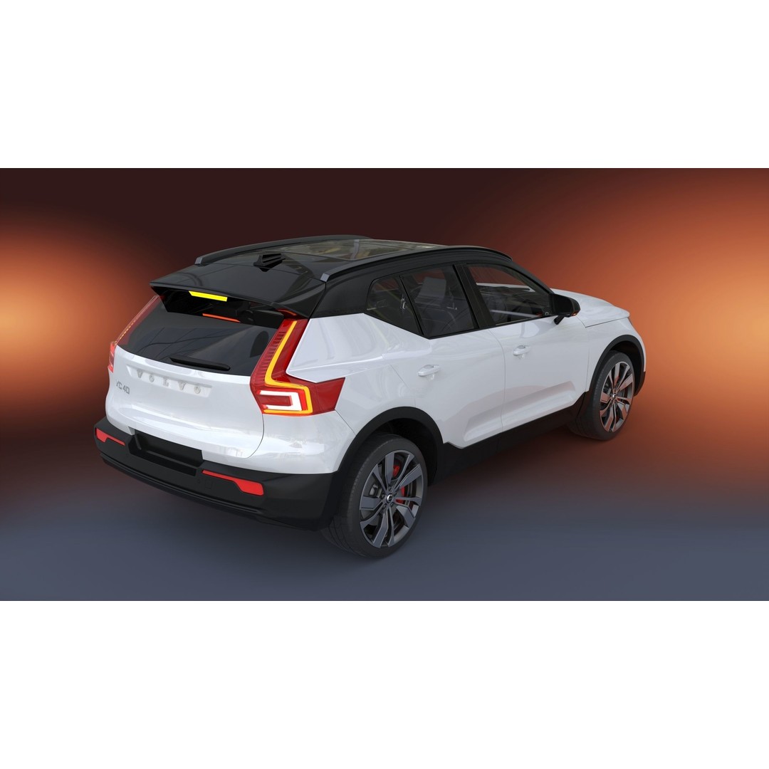 2020 Volvo XC40 Recharge 3D Model – High Quality SUV Asset, FBX, OBJ - View 5