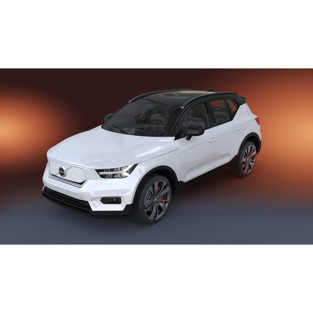 2020 Volvo XC40 Recharge 3D Model – High Quality SUV Asset, FBX, OBJ - View 9