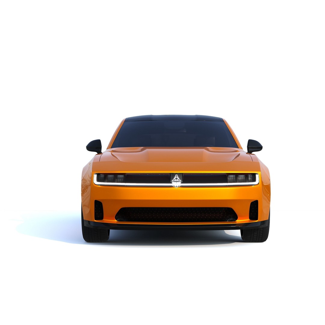Dodge Charger Daytona 3D Model – Sport Car, PBR Textures, FBX - View 4